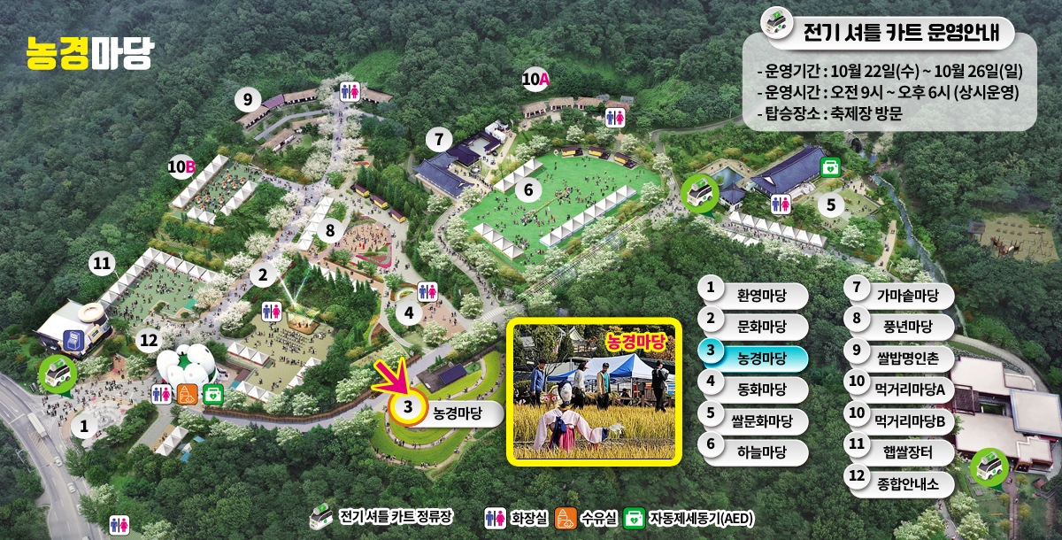 농경마당 안내도