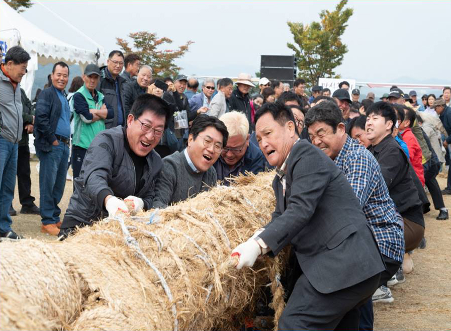 읍면동 용줄다리기 사진